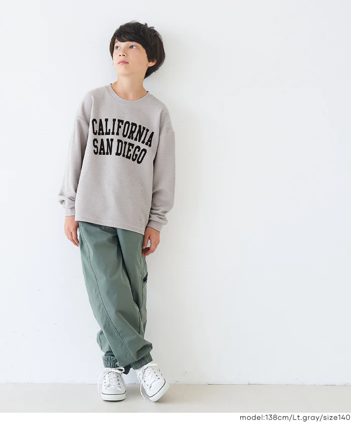 セール★1290円→550円 エンボスロゴ長袖Tシャツ キッズ メール便不可 - Image 3