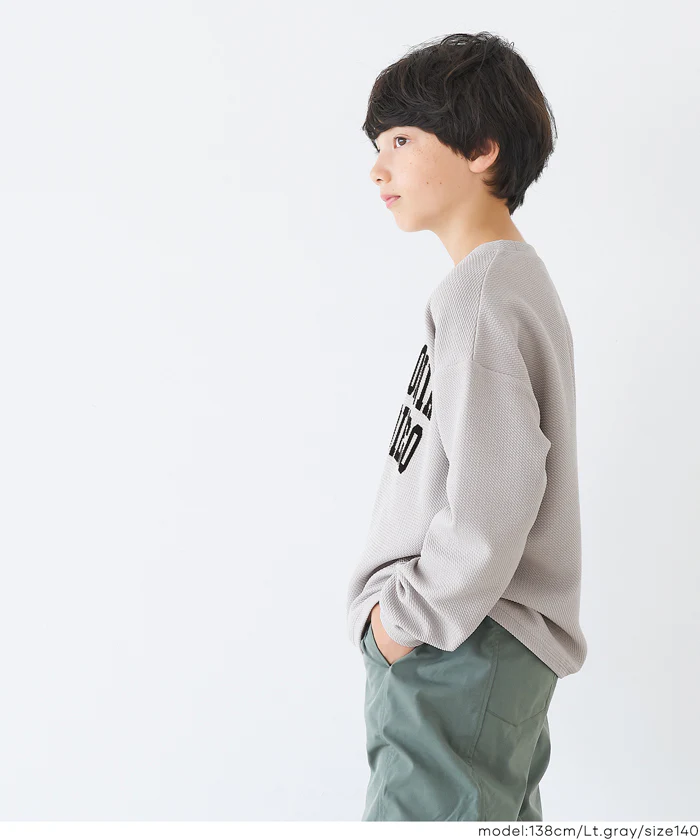 セール★1290円→550円 エンボスロゴ長袖Tシャツ キッズ メール便不可 - Image 4