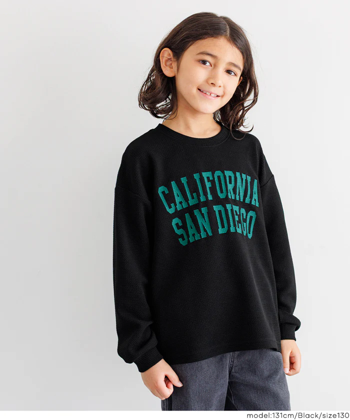 セール★1290円→550円 エンボスロゴ長袖Tシャツ キッズ メール便不可 - Image 9