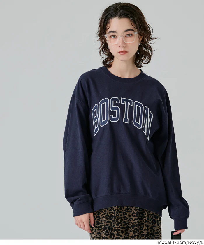 Tースウェット ワッペンビッグシルエット レディース メール便不可 - Image 11