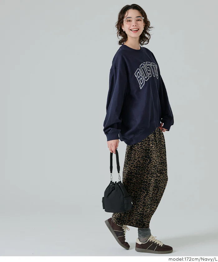 Tースウェット ワッペンビッグシルエット レディース メール便不可 - Image 13
