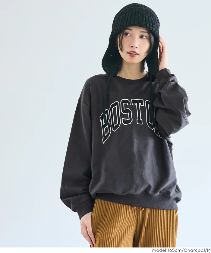 Tースウェット ワッペンビッグシルエット レディース メール便不可 - Image 15