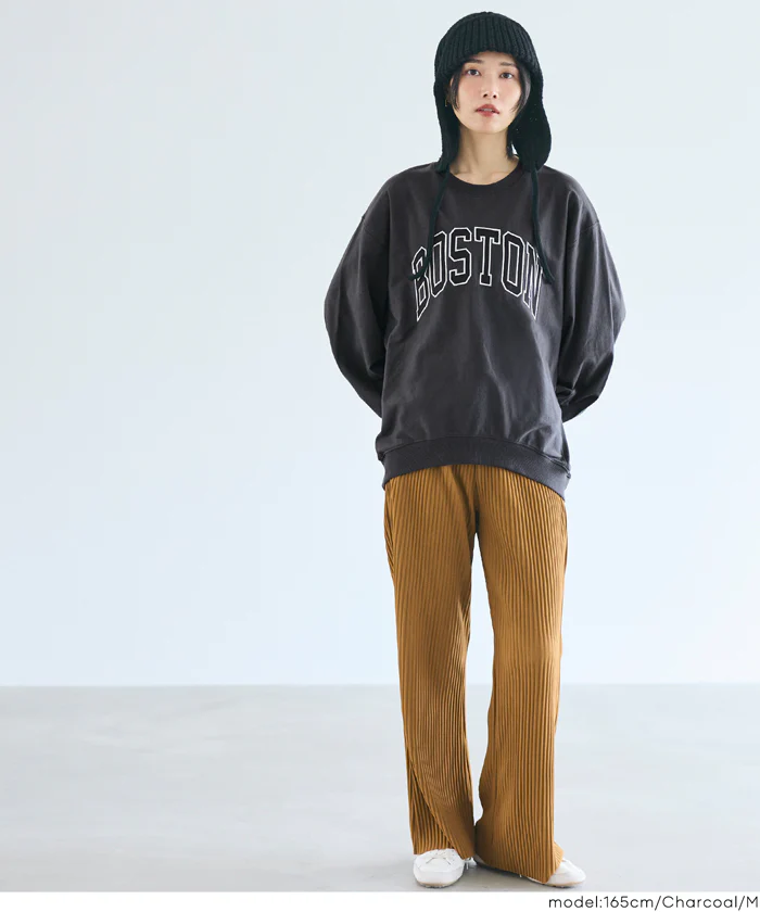 Tースウェット ワッペンビッグシルエット レディース メール便不可 - Image 17