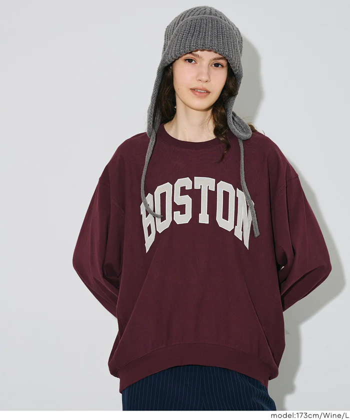 Tースウェット ワッペンビッグシルエット レディース メール便不可 - Image 7