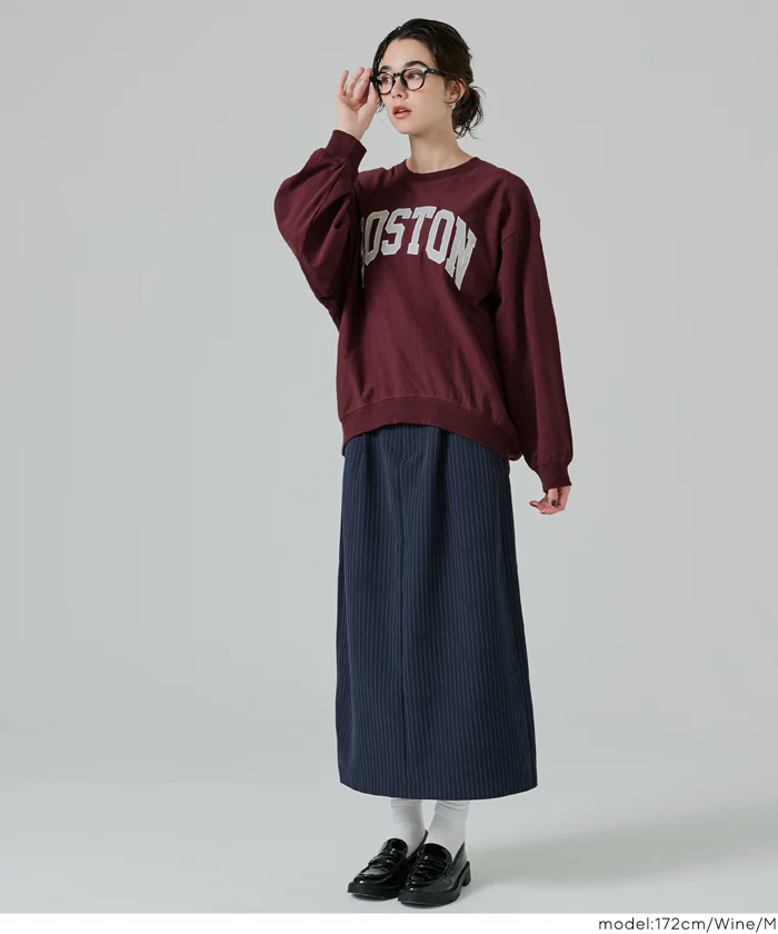 Tースウェット ワッペンビッグシルエット レディース メール便不可 - Image 9