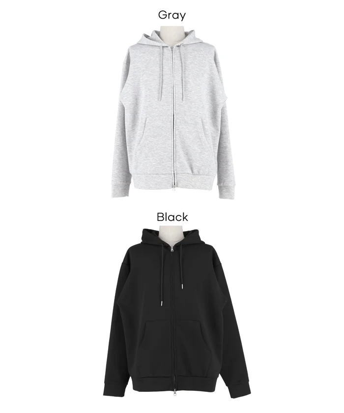 ベーシックソフトジャージーBIG ZIPパーカー メンズ レディース メール便不可 - Image 17