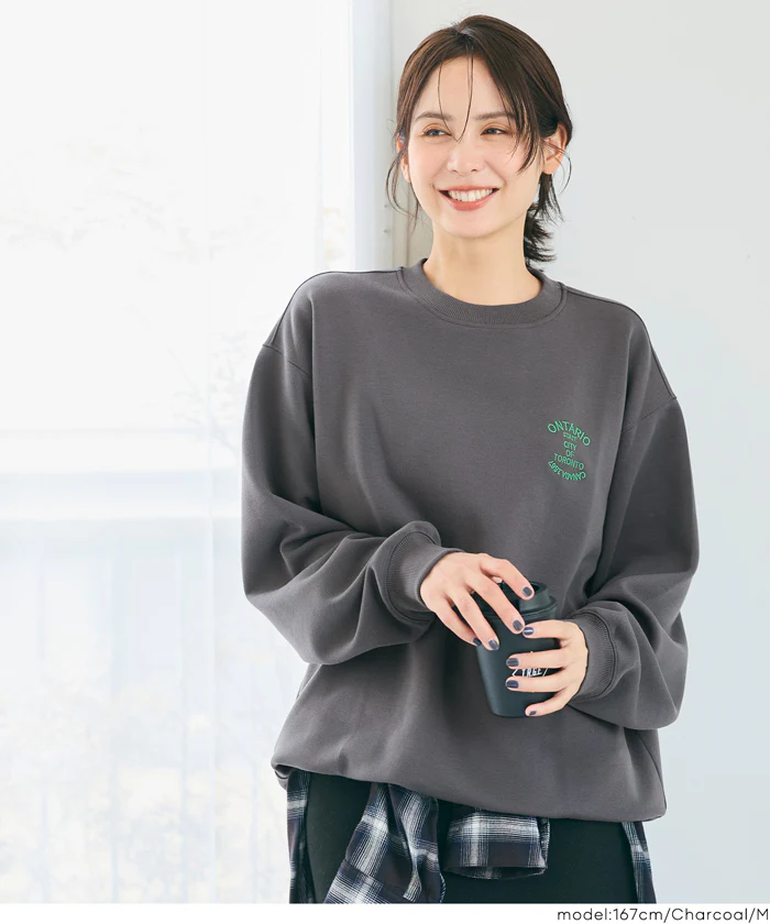 セール★2490円→1990円 ソフトジャージー刺繍プルオーバー  メンズ レディース メール便不可 - Image 4