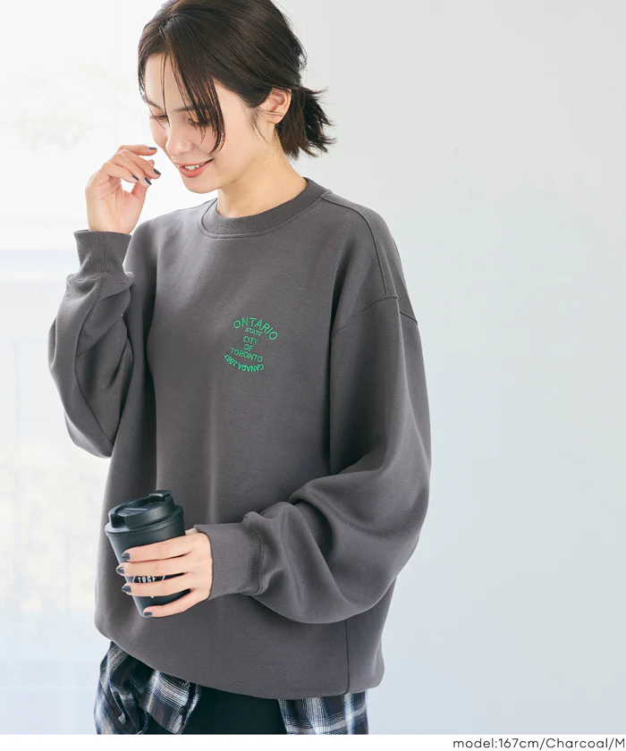 セール★2490円→1990円 ソフトジャージー刺繍プルオーバー  メンズ レディース メール便不可 - Image 5