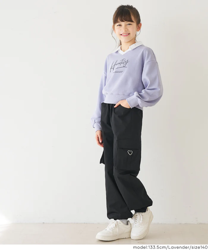 クロップドスウェットプルオーバー キッズ メール便不可 - Image 12