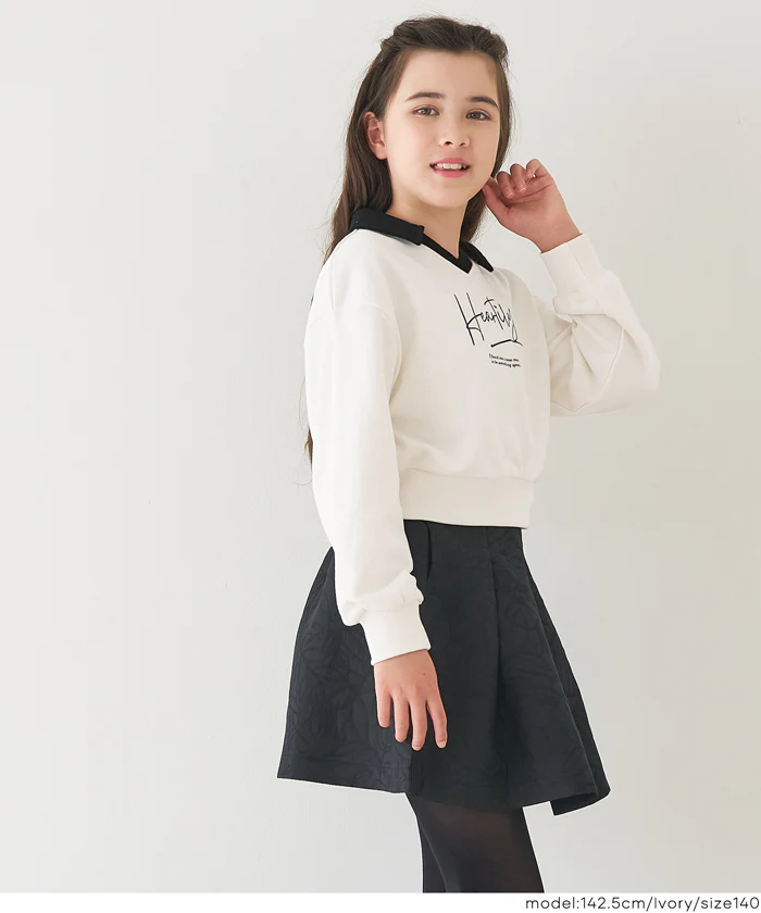 クロップドスウェットプルオーバー キッズ メール便不可 - Image 4
