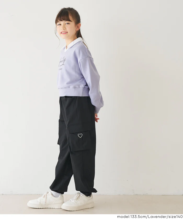 クロップドスウェットプルオーバー キッズ メール便不可 - Image 9