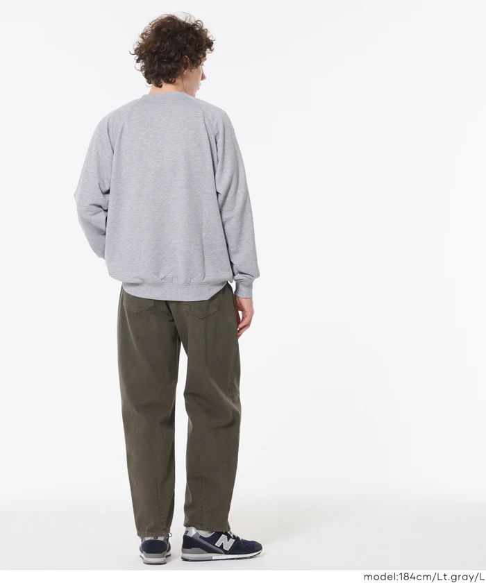 セール★1990円→1490円 EAZY TEX ポリエステル裏毛ベーシックラグラントレーナー メンズ レディース メール便不可 - Image 8