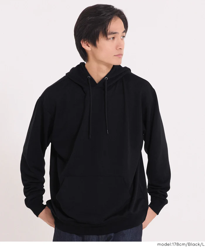 セール★2490円→1990円 EAZY TEX ポリエステル裏毛ベーシックプルパーカー メンズ レディース メール便不可 - Image 3