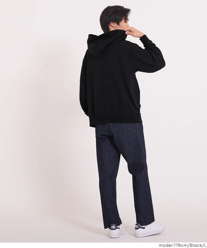 セール★2490円→1990円 EAZY TEX ポリエステル裏毛ベーシックプルパーカー メンズ レディース メール便不可 - Image 4