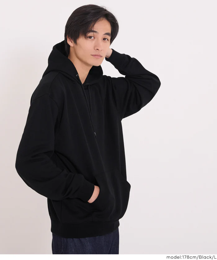 セール★2490円→1990円 EAZY TEX ポリエステル裏毛ベーシックプルパーカー メンズ レディース メール便不可 - Image 5