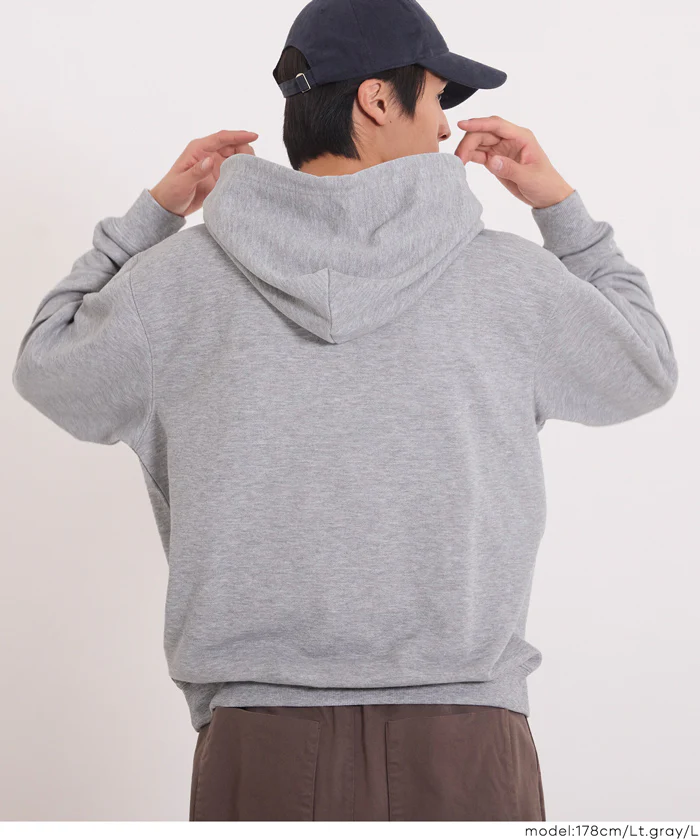 セール★2490円→1990円 EAZY TEX ポリエステル裏毛ベーシックプルパーカー メンズ レディース メール便不可 - Image 8