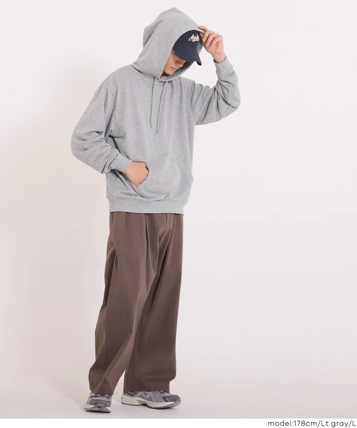 セール★2490円→1990円 EAZY TEX ポリエステル裏毛ベーシックプルパーカー メンズ レディース メール便不可 - Image 9
