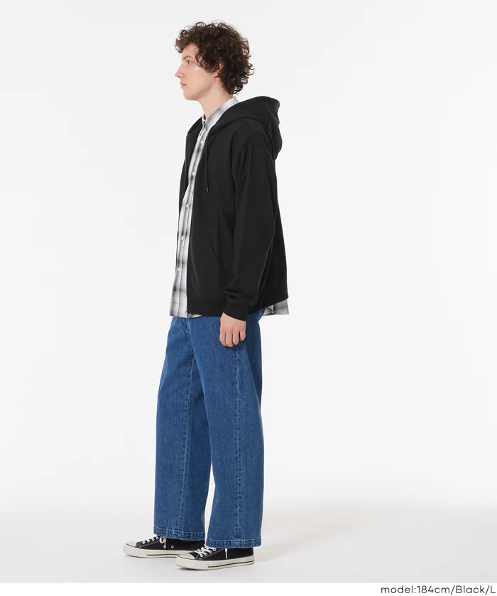 セール★2490円→1990円 EAZY TEX ポリエステル裏毛ベーシックZIPパーカー メンズ レディース メール便不可 - Image 7