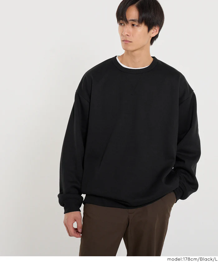 セール★1690円→1490円 ポリエステル裏起毛ベーシックトレーナー メンズ  レディース メール便不可 - Image 10