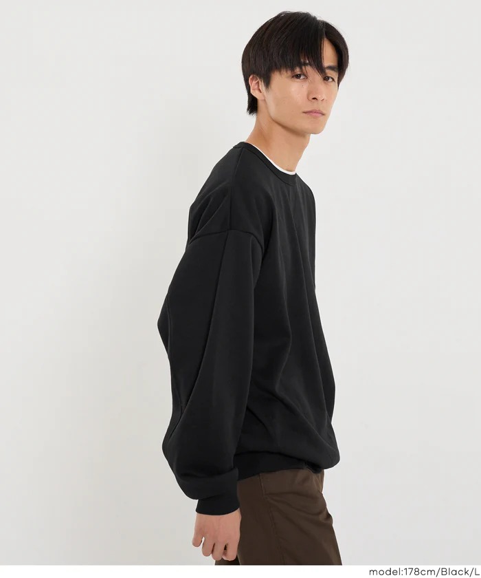 セール★1690円→1490円 ポリエステル裏起毛ベーシックトレーナー メンズ  レディース メール便不可 - Image 12