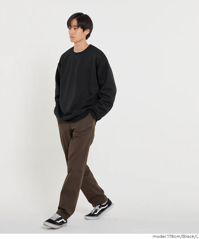 セール★1690円→1490円 ポリエステル裏起毛ベーシックトレーナー メンズ  レディース メール便不可 - Image 13