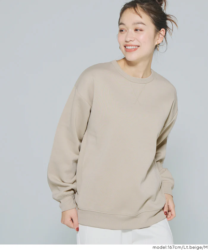 セール★1690円→1490円 ポリエステル裏起毛ベーシックトレーナー メンズ  レディース メール便不可 - Image 8