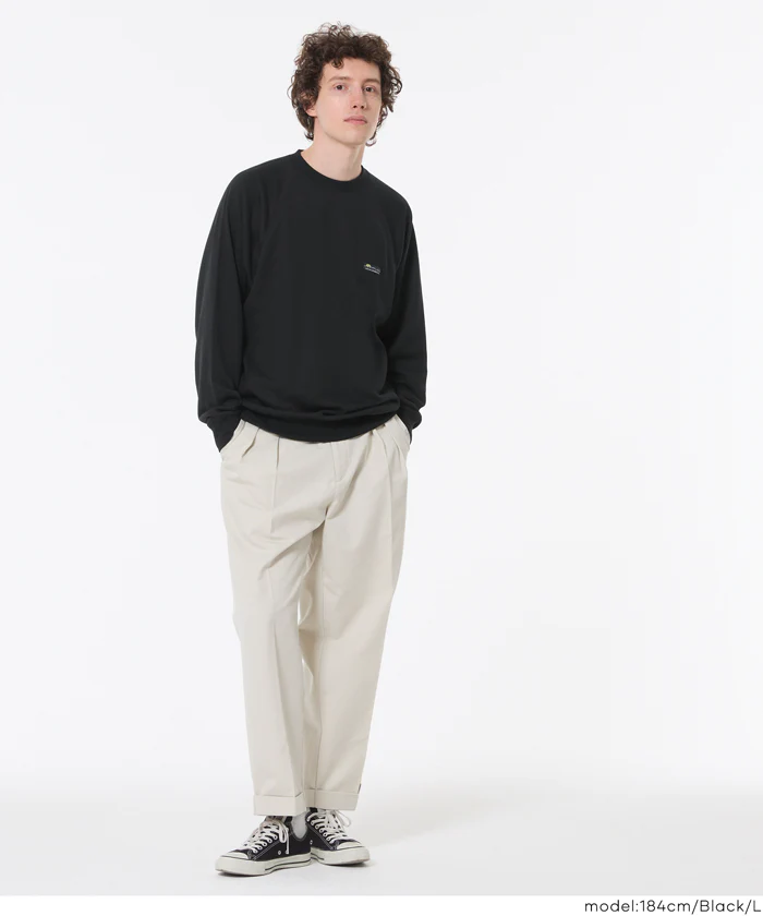 EAZY TEX ポリエステル裏毛ラグランピスネームトレーナー メンズ レディース メール便不可 - Image 3
