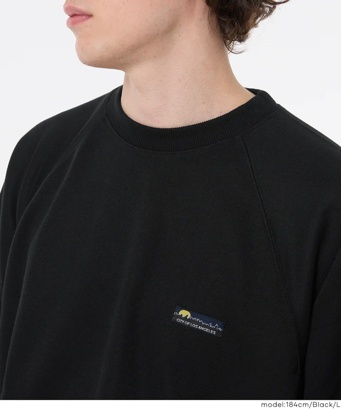 EAZY TEX ポリエステル裏毛ラグランピスネームトレーナー メンズ レディース メール便不可 - Image 8