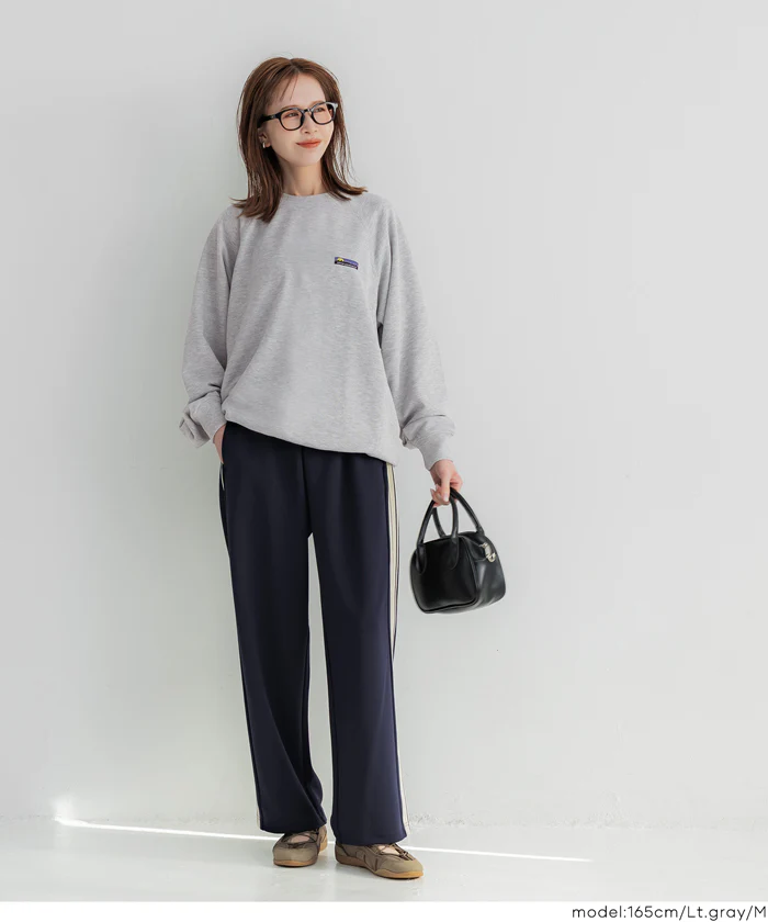 EAZY TEX ポリエステル裏毛ラグランピスネームトレーナー メンズ レディース メール便不可 - Image 9