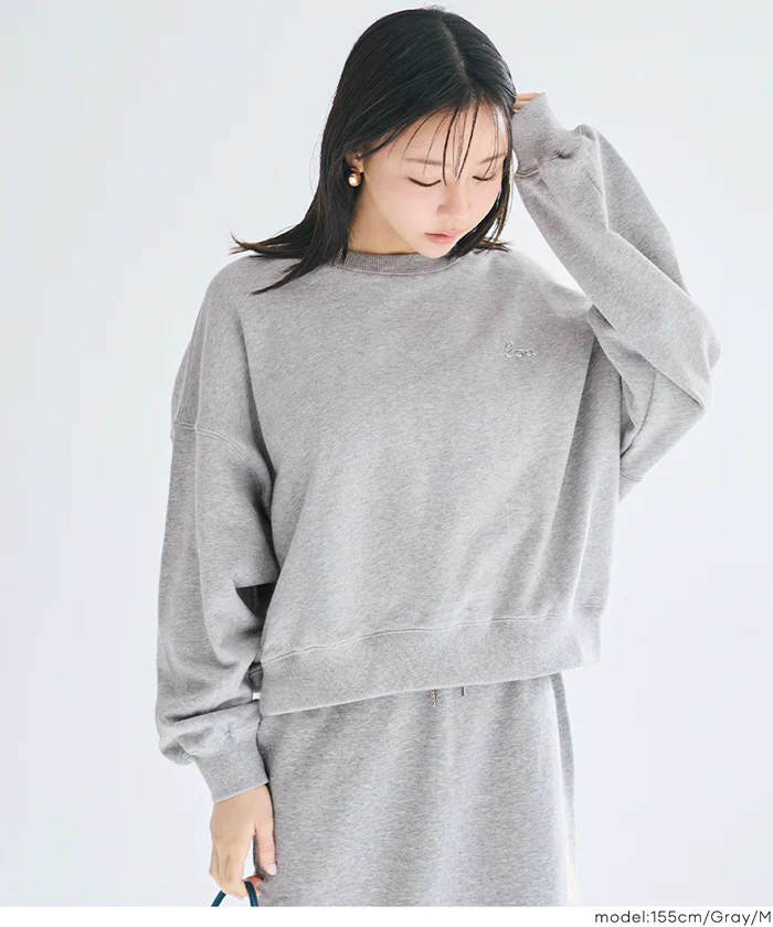 セール★2990円→2490円 裏毛ロゴクロップドスウェット レディース メール便不可 - Image 11