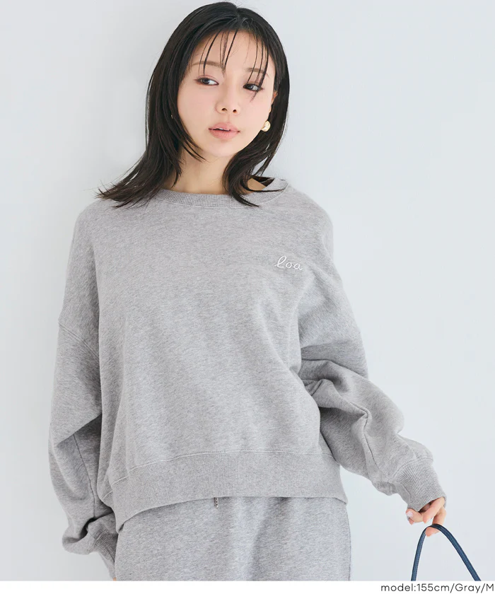 セール★2990円→2490円 裏毛ロゴクロップドスウェット レディース メール便不可 - Image 8