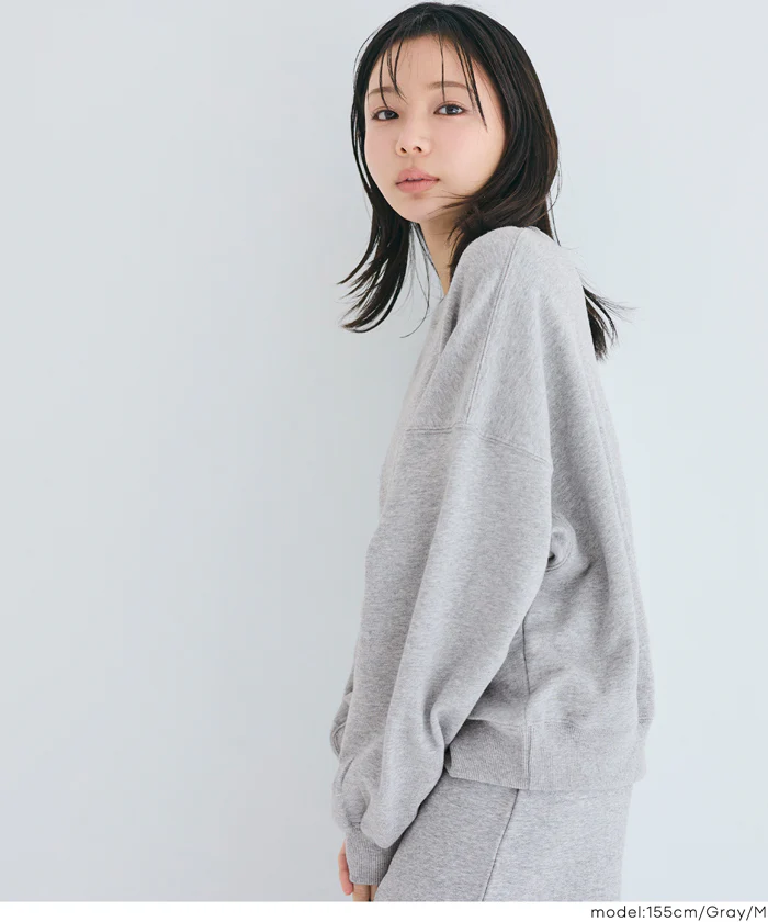 セール★2990円→2490円 裏毛ロゴクロップドスウェット レディース メール便不可 - Image 9