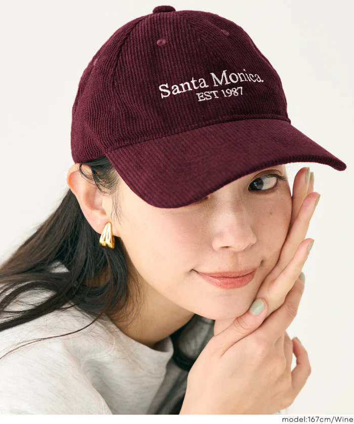 セール★1490円→990円 コーデュロイロゴキャップ レディース メール便不可 - Image 5