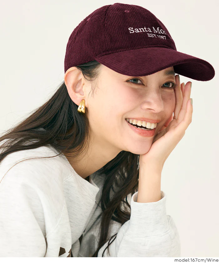 セール★1490円→990円 コーデュロイロゴキャップ レディース メール便不可 - Image 7