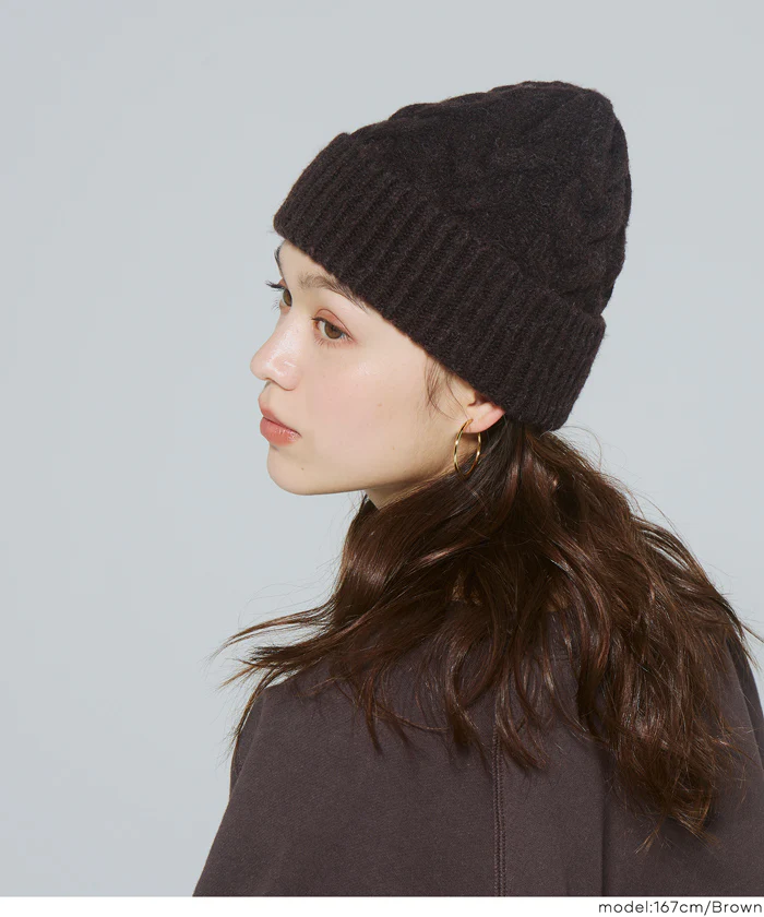 セール★1290円→990円ウール混ケーブルニット帽子 レディース メール便不可 coca コカ - Image 12