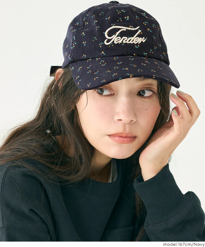 フラワープリントロゴキャップ レディース メール便不可 - Image 8