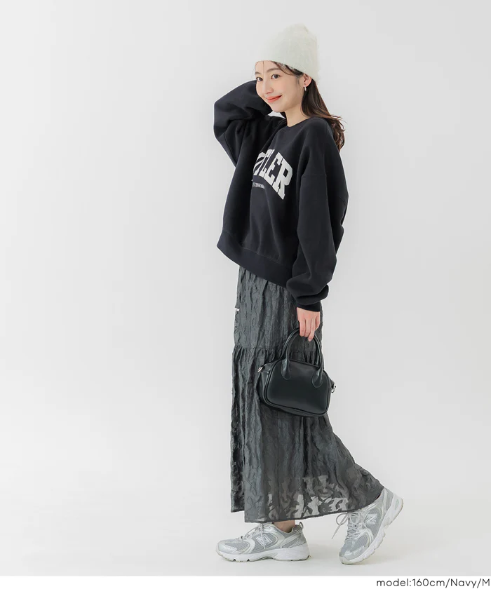 セール★2690円→1490円 ヘビーウェイト裏起毛ヴィンテージ加工ロゴスウェット レディース メール便不可 - Image 11