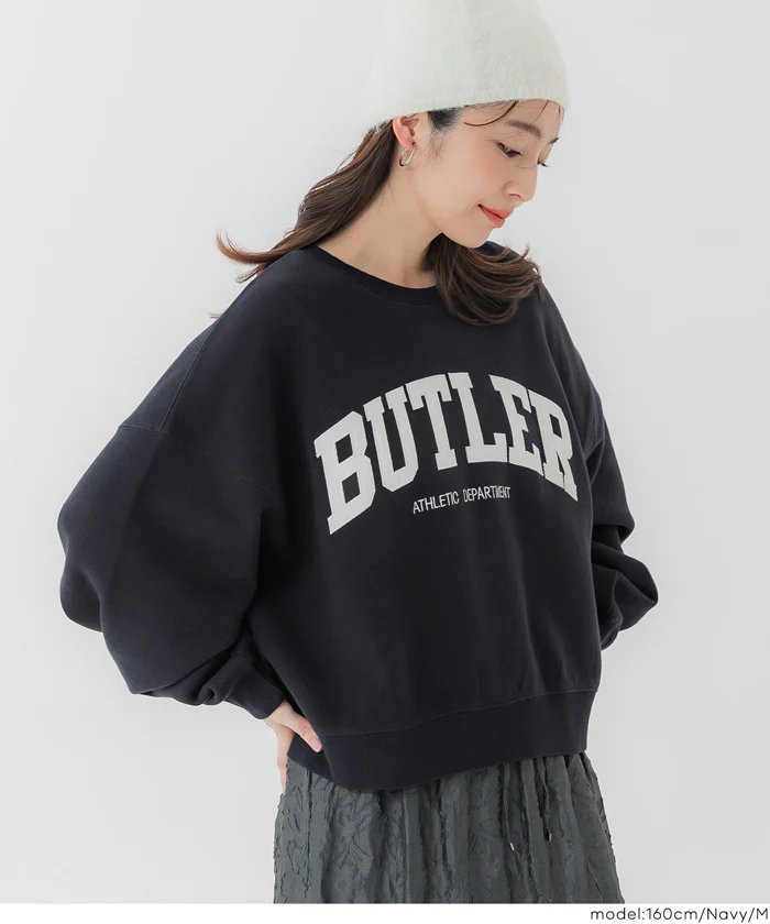 セール★2690円→1490円 ヘビーウェイト裏起毛ヴィンテージ加工ロゴスウェット レディース メール便不可 - Image 13
