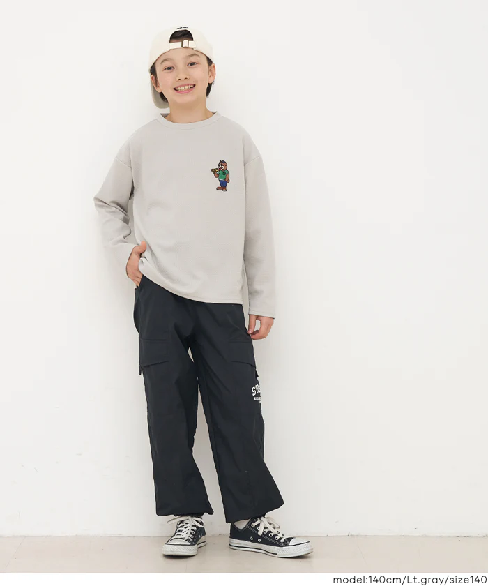 セール★1990円→990円 ライトエンボス胸刺繍トップス キッズ メール便不可 - Image 3