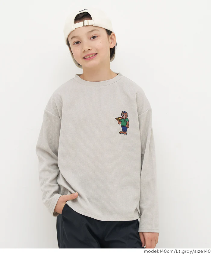 セール★1990円→990円 ライトエンボス胸刺繍トップス キッズ メール便不可 - Image 7