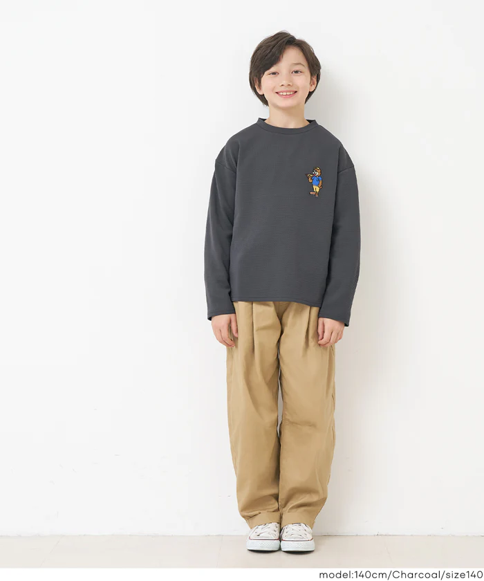 セール★1990円→990円 ライトエンボス胸刺繍トップス キッズ メール便不可 - Image 8