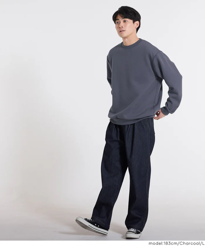 ソフトジャージーワイドトレーナー メンズ レディース メール便不可 - Image 11
