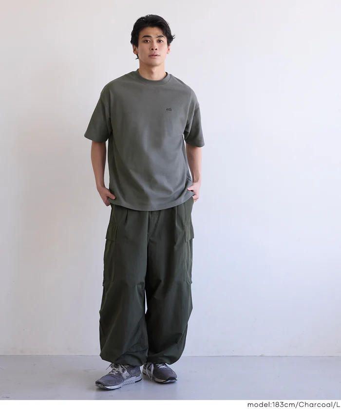 鹿の子ワンポイント胸刺繍トップス メンズ メール便不可 - Image 3