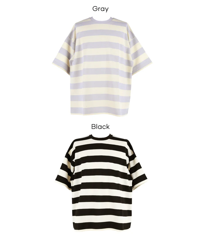 鹿の子ボーダーTシャツ メンズ メール便不可 - Image 14