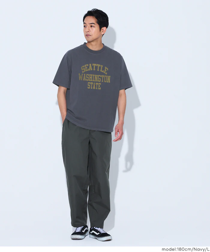 ピグメント風プリント半袖Tシャツ メンズ メール便不可 - Image 10