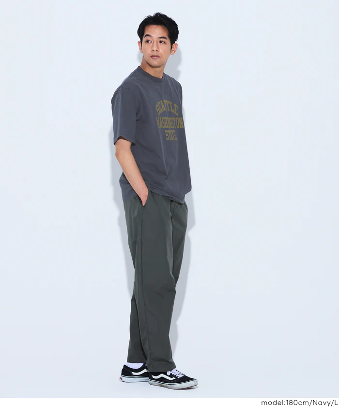 ピグメント風プリント半袖Tシャツ メンズ メール便不可 - Image 8