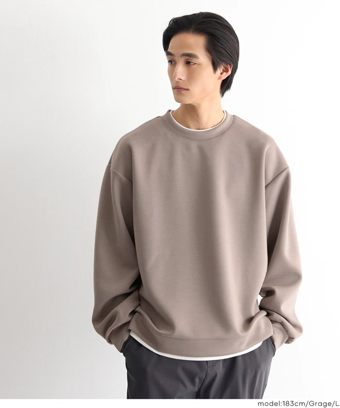 ソフトジャージーレイヤード風トップス メンズ メール便不可 - Image 3