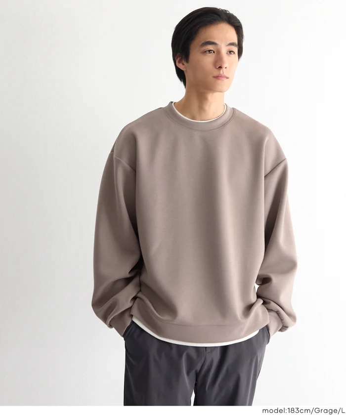 ソフトジャージーレイヤード風トップス メンズ メール便不可 - Image 5