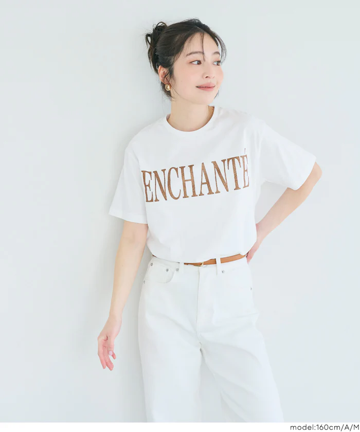 ラメロゴ半袖Tシャツ レディース メール便不可 - Image 11