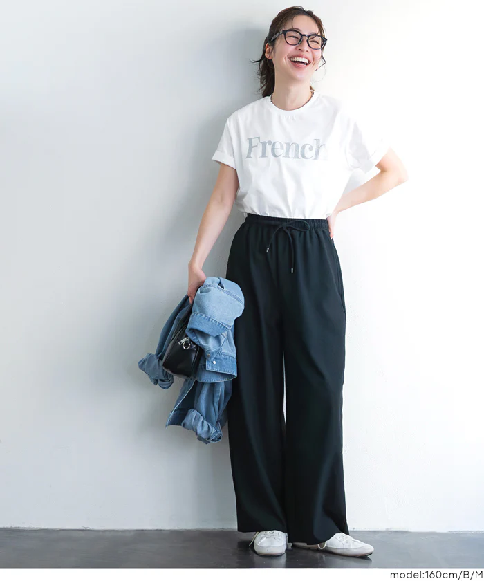 ラメロゴ半袖Tシャツ レディース メール便不可 - Image 6